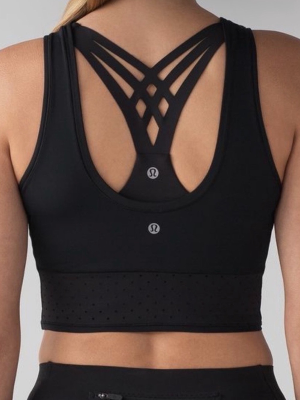 Lululemon mind over miles cropped tank